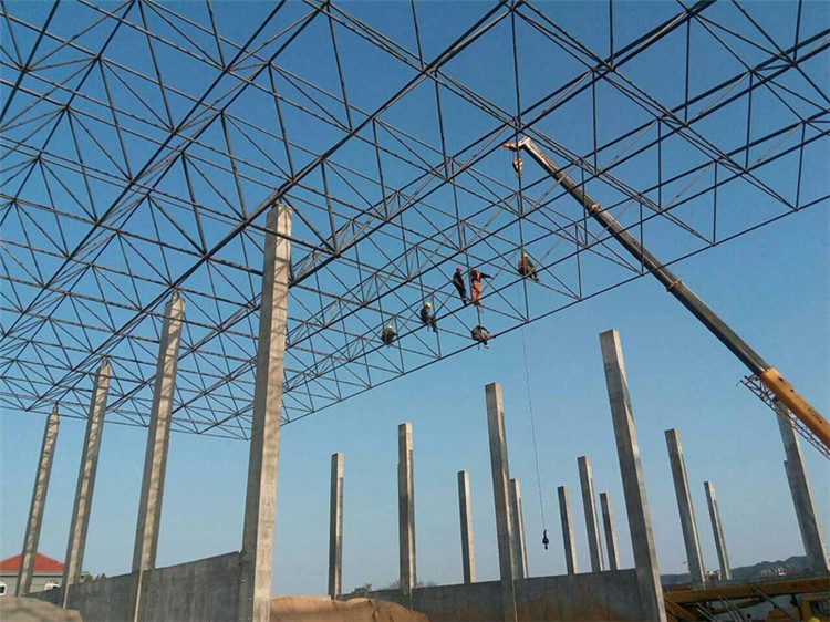 荆州加气站钢结构网架案例10